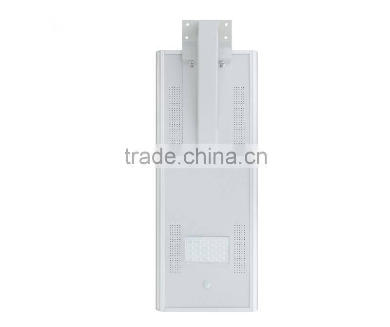 18W solar integrated street light with LiFePO4 battery