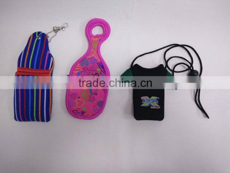 3mm neoprene customied printing logo gifts bag or lanyard with company logo