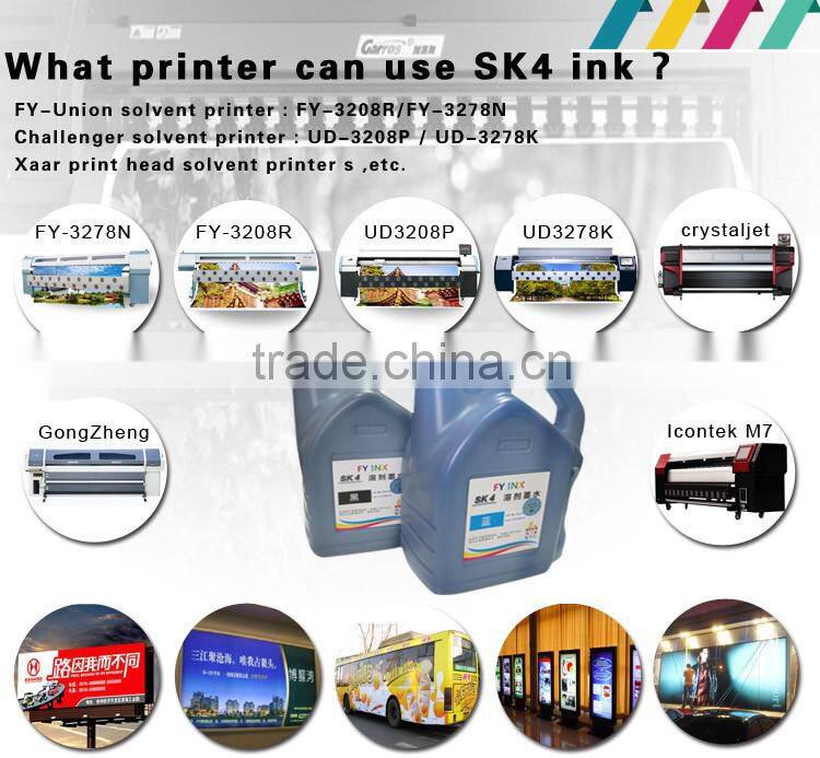 Garros New design upgraded to lighter smell brighter color sk4 solvent ink