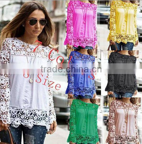 Instyles SEXY OFF-THE-SHOULDER LACE SHORT BLOUSE FOR SUMMER boutique clothing Clothing