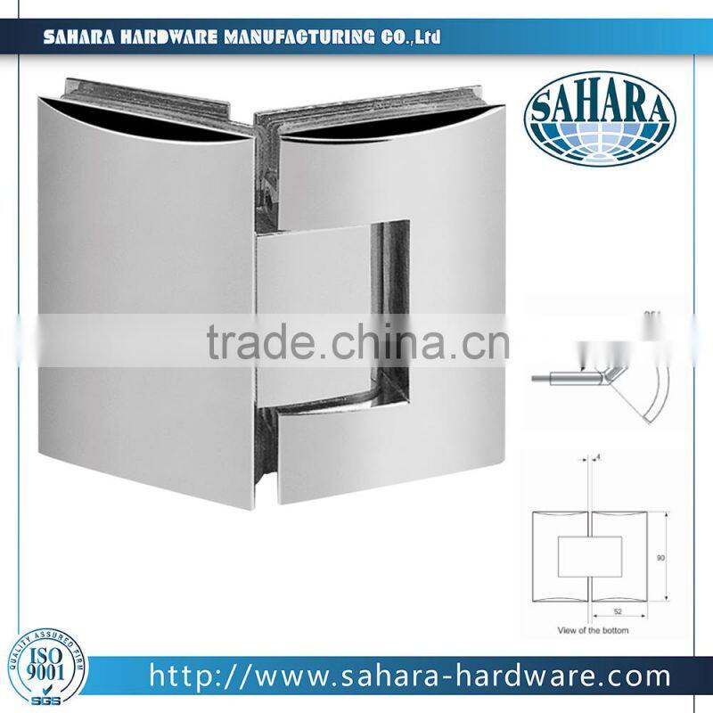 135 degree double side adjustable shower glass hinge/glass shower door hinge