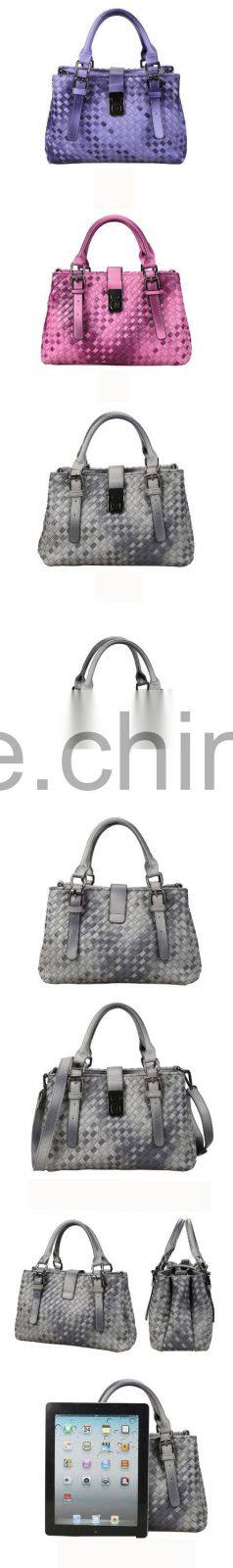 Cheap wholesale lady woven handbags from baigou supplier China