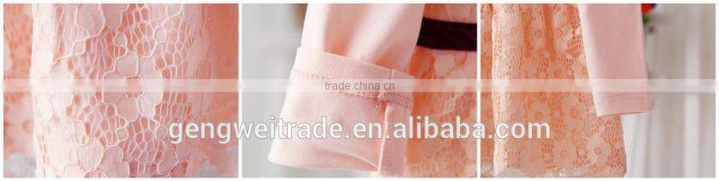 Elegant New Pattern Flower Princess Dress Spring Infant Girl Dress2015