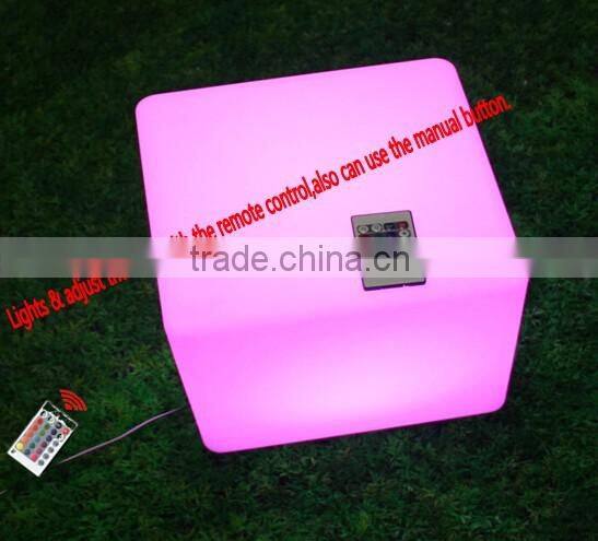 Solar LED light decotative cube with remote control YXF-4343S