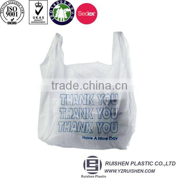 Striped HDPE Material T-shirt Packing Bag