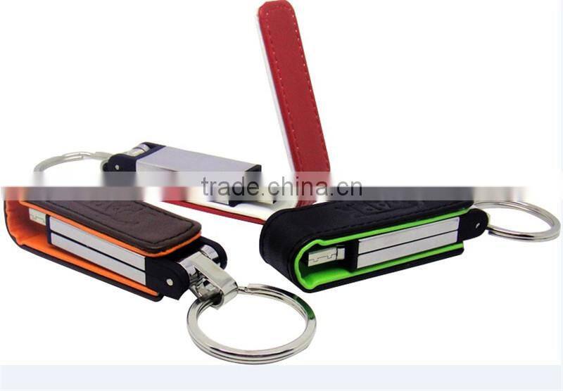 USB 2.0 Driver Luxury 16GB Black Leather USB Flash Drive