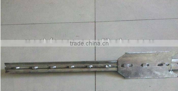 green painted farm fencing used t bar fence post