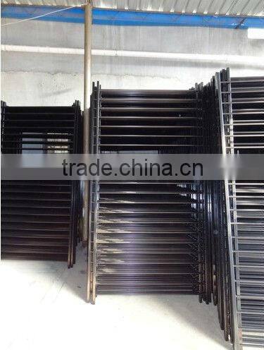 Pool Fencing - Flat Top 1.2m high x 2.4m long - Satin Black