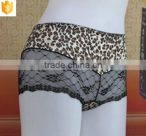 sexy transparent lady underwear,leopard print lace underwear panty
