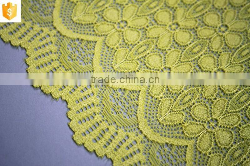 Chinese supplier mesh embroidery lace fabric for bra underwear