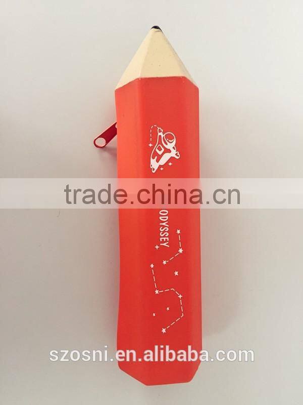 Osni silicone pencil case pencil shape sweet color pencil case