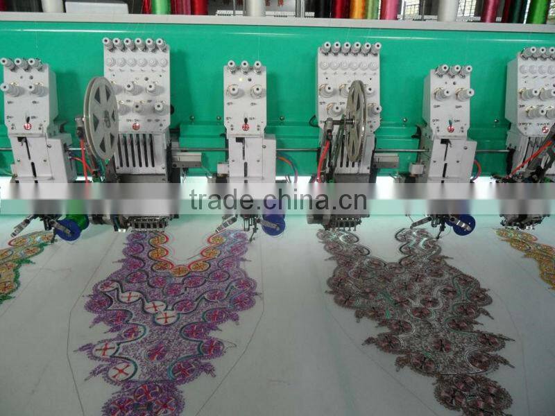 615+15 flat sequin cording chenille mixed embroidery machine