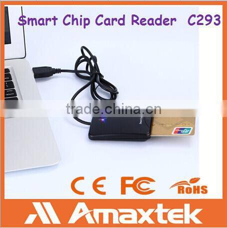 Amaxtek Usb Network Smart Card Reader for Internet Atm Transfer/Credit Card Payment/Balance Inquiries