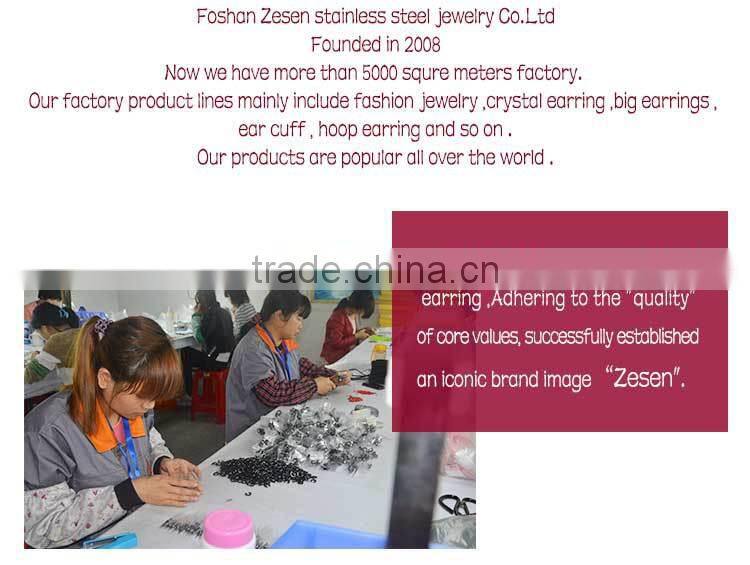 ZS20326 cheap cute stud earrings stainless steel flutter lovely elf earrings