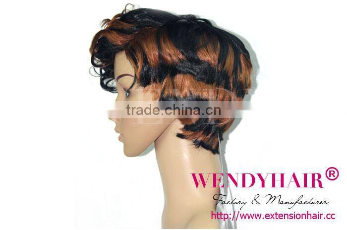 Holiday Promotion Double Color color synthetic wig cheap synthetic monofilament wig