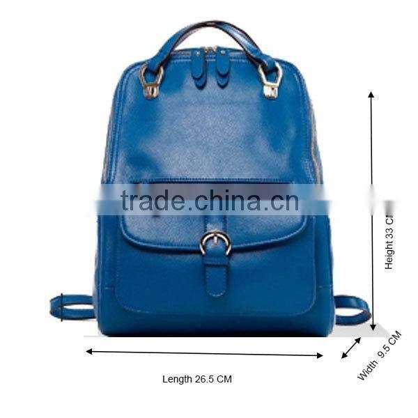 2014 New Genuine Leather Backpack bags for girls