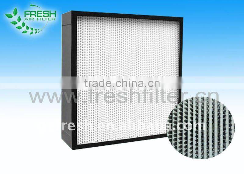 FRS-HD 99.9% deep pleat Hepa filter for HVAC for hospital