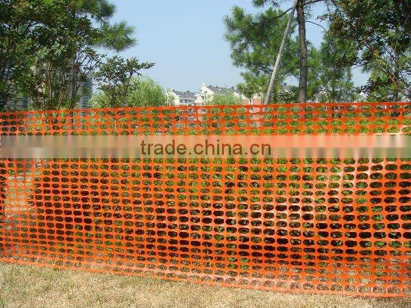Warning barrier mesh