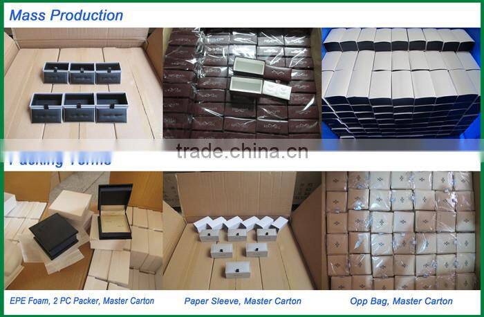 Fancy packaging cufflink box for gift with velvet lining