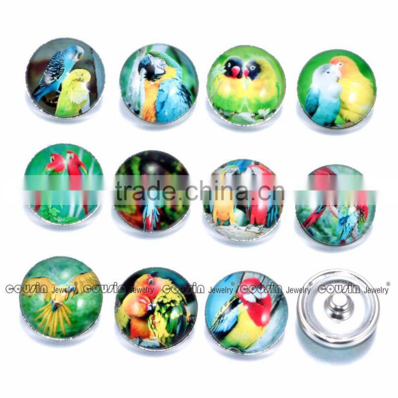 18mm Glass snap button Cutomized for interchangeable charm jewelry fit snap button Jewelry Cousin jewelry