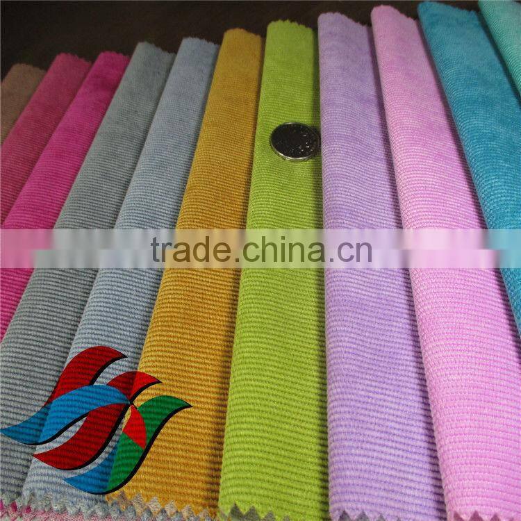 2014 hot sale,88%polyester 12%nylon, 16 wale corduroy,sofa ,toy ,clothing fabric