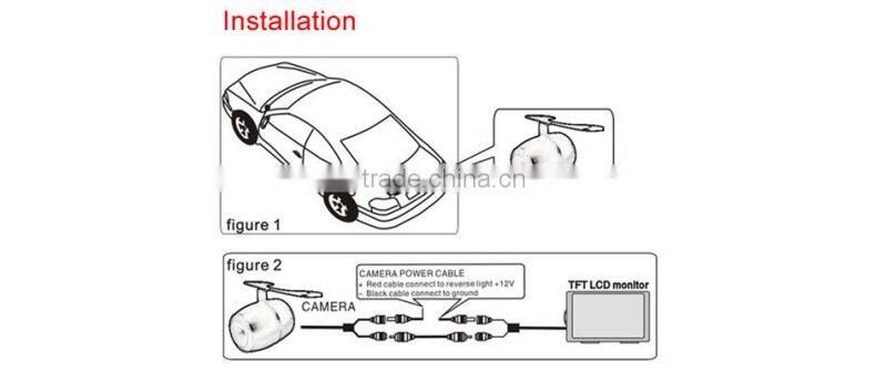 FCC certificate Car rear view camera with normal view switchable