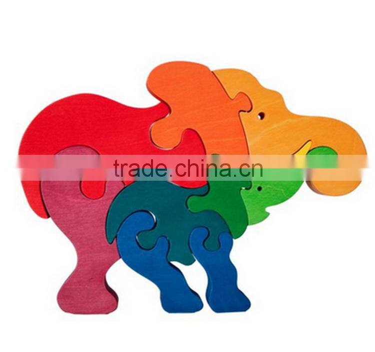 2016 Hot Sale Product Kids Intelligent Wooden 3d Puzzle OEM/ODM Educational Game Toy Jigsaw Puzzle for Children