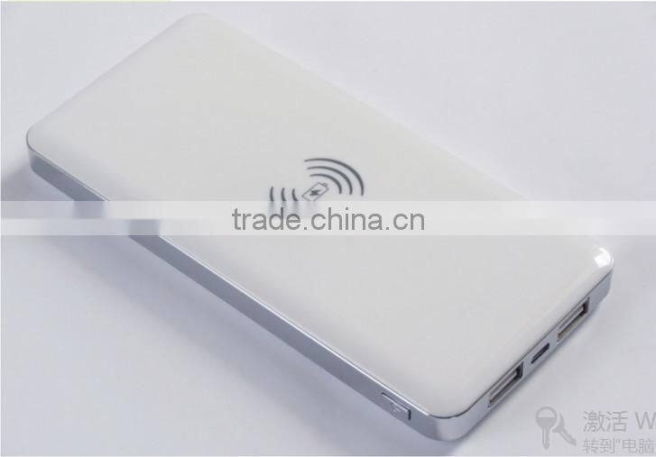 Manufacturer Wholesale QI Wireless Charger Power Bank 10000mAh Wireless Power Bank Charger