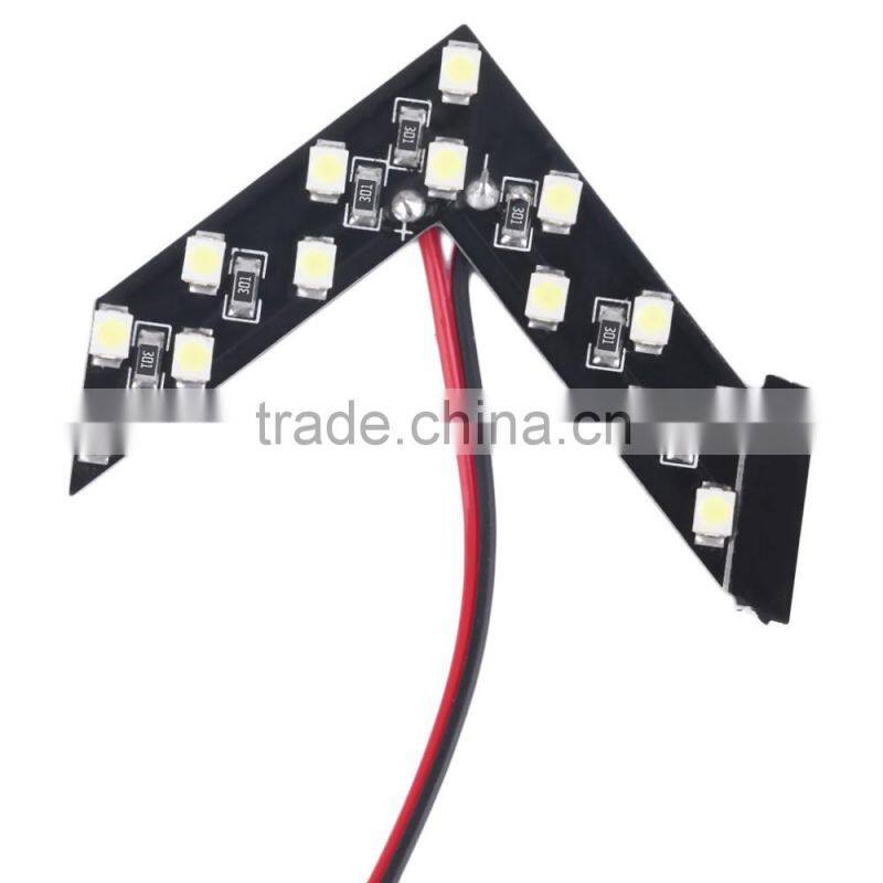 Car styling 1PCS 14 SMD LED Arrow Panels Light Car Side Mirror Turn Signal/Indicator Light/Car led/ Parking