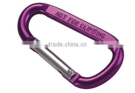 High Quality Aluminum Snap Hook Green D type With Pin Key Rings /Decoration Accesory China