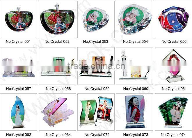 Cheap 3d crystal laser engraving gifts