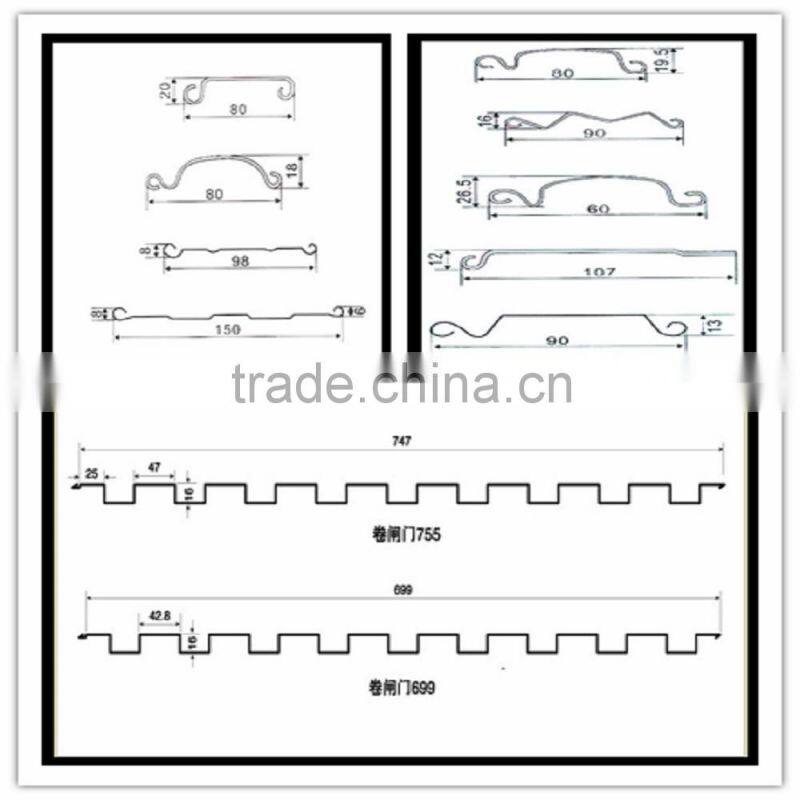 high quality roll shutter door roll forming machine/roller shutter/rolling slats production line