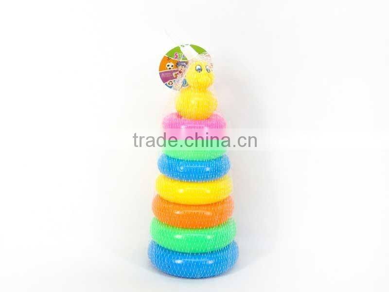 Funny Plastic Cartoon circle toys Rainbow Ring Toss Game, throwing toys for Wholesale, Ring toys for children, EB033747