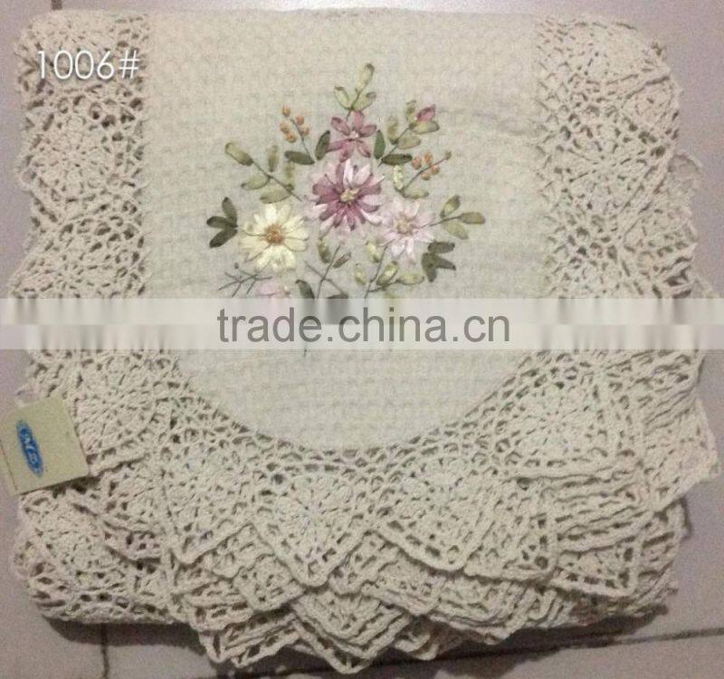 Floral Lace Tablecloths- Assorted Sizes- White And Cream