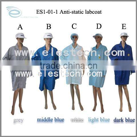 Customize Cotton Material ESD Antistatic Smock with Conductive Carbon