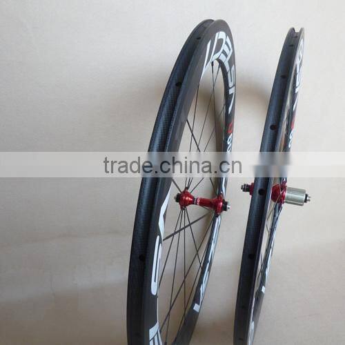 18K matte carbon clincher wheels UDELSA U60 wheels F20H R 24H