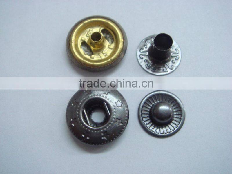 15mm army used good quality stainless steel snap button