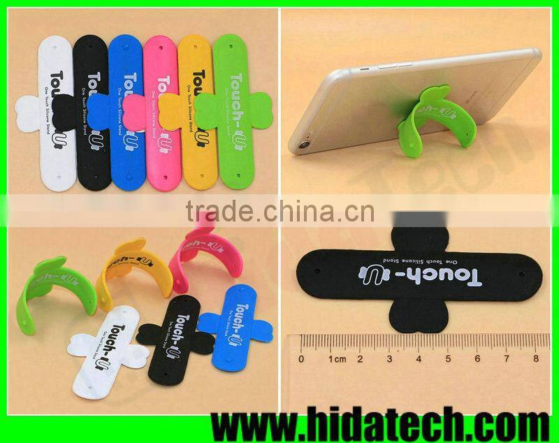 New arrival promotional gift silicone slap holder snap stand for iphone 6