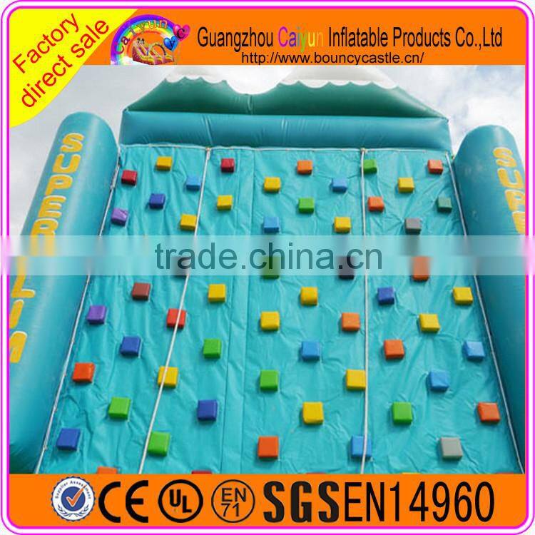 Best quality adventure inflatable rock climbing wall for sale