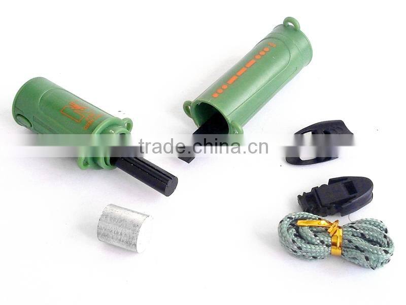 10 in 1 function emergency survival kit fire starter with led lamp compass