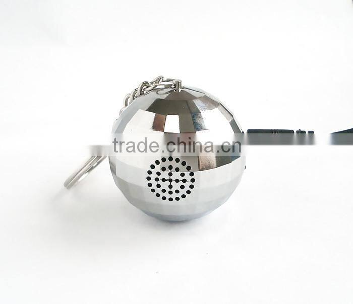 Ball Shaped Mini Portable Bluetooth Speaker (White/Blue) Take your music on a High with this amazing levitating