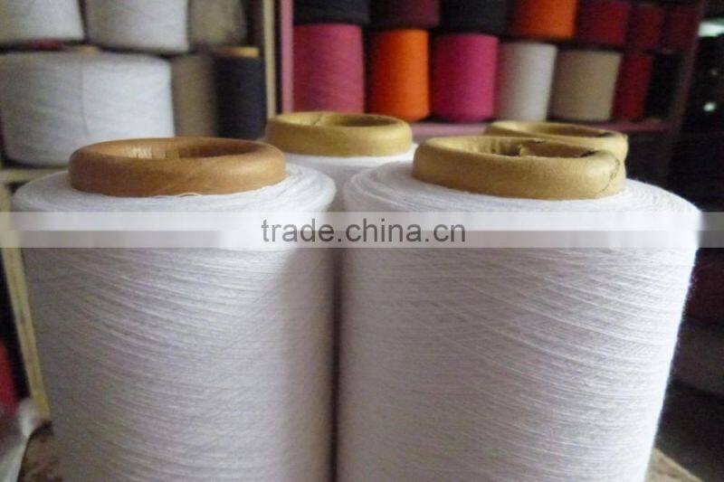 Regenerated/recycled cotton socks yarn 12s 65/35 cotton/polyester knitting yarn