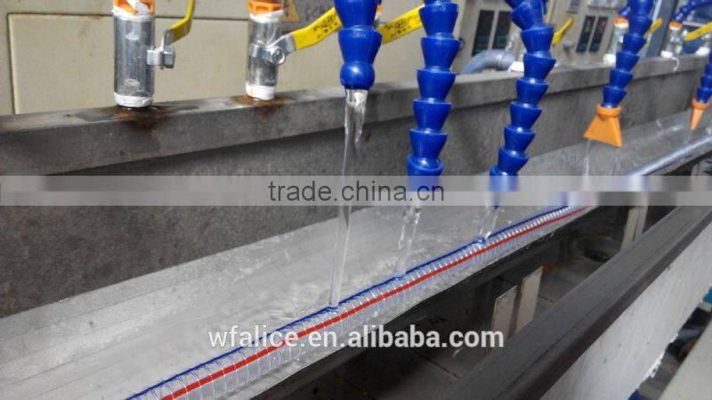 China transparant PVC oil hose flexible steel wire hose