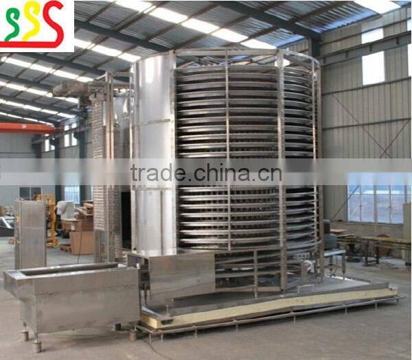 iqf spiral freezer with compact structure