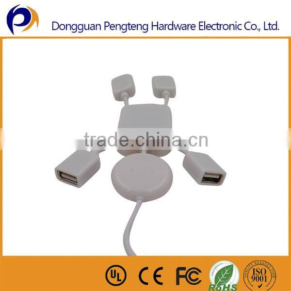 4 Ports USB Hub Mobile Phone Holder