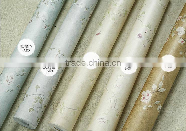 American design flower multicolored decoration home wallpaper