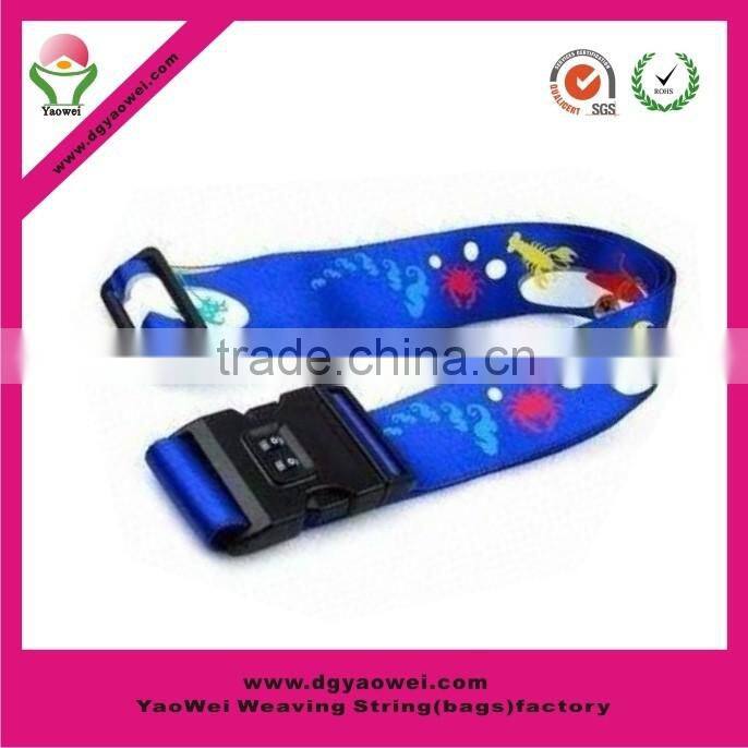 2016 hot sell Multiply color promotional PP lock luggage belt