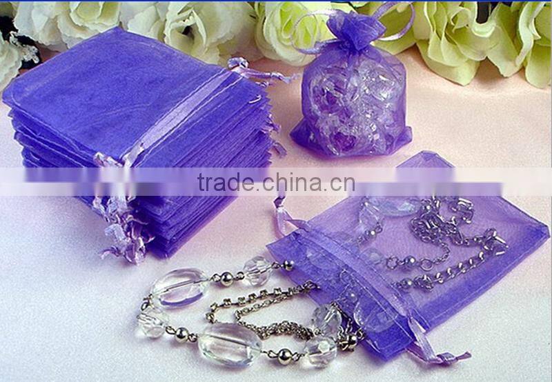 10x15cm purple 100 organza gift bags Wedding party Jewellery Storage Pouches