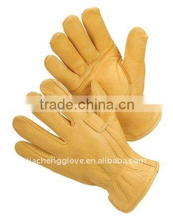 yellow driver deer grain glove