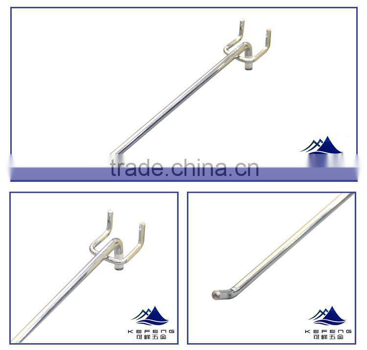 metal pegboard display hook, pegboard hook KF-J027